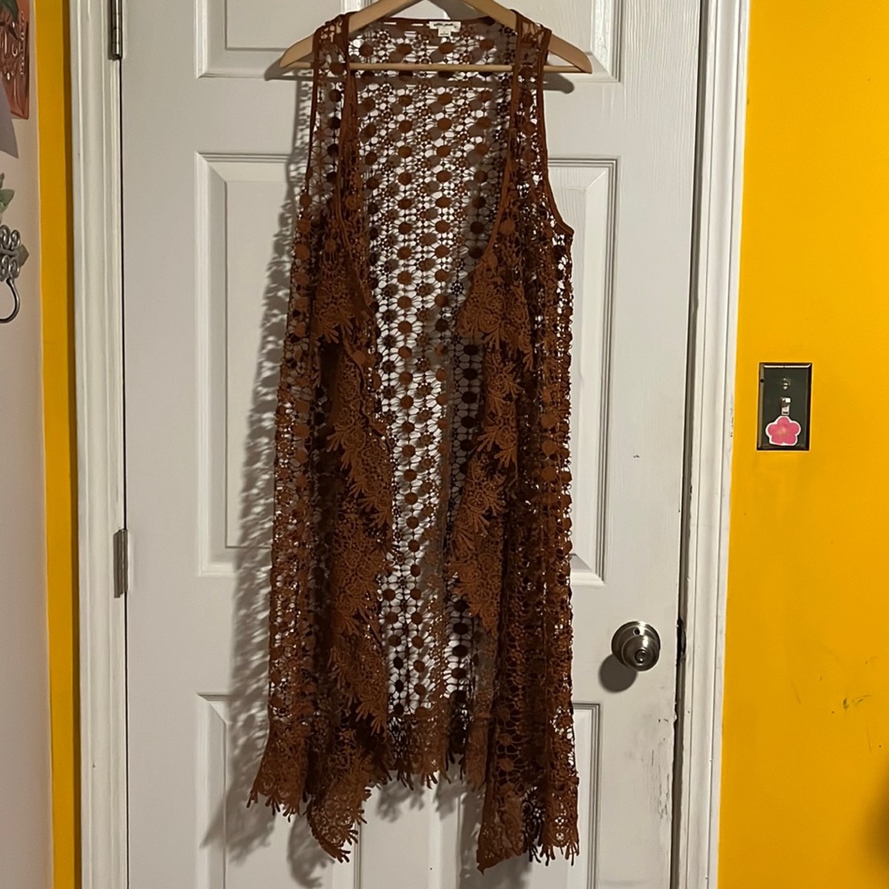 Boho Lace Duster Cardigan
